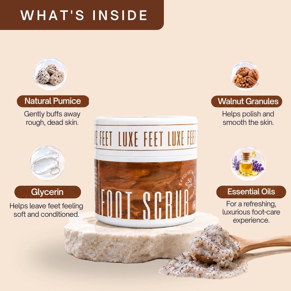 Luxe Feet Foot Scrub – Exfoliating Therapy